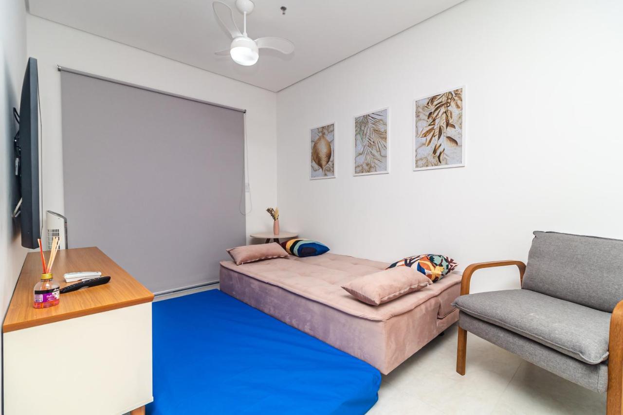 Apto Otima Localizacao A 100M Da Praia, Piscina, Ar Condicionado, Garagem E Portaria 24H Praia Grande  Eksteriør billede