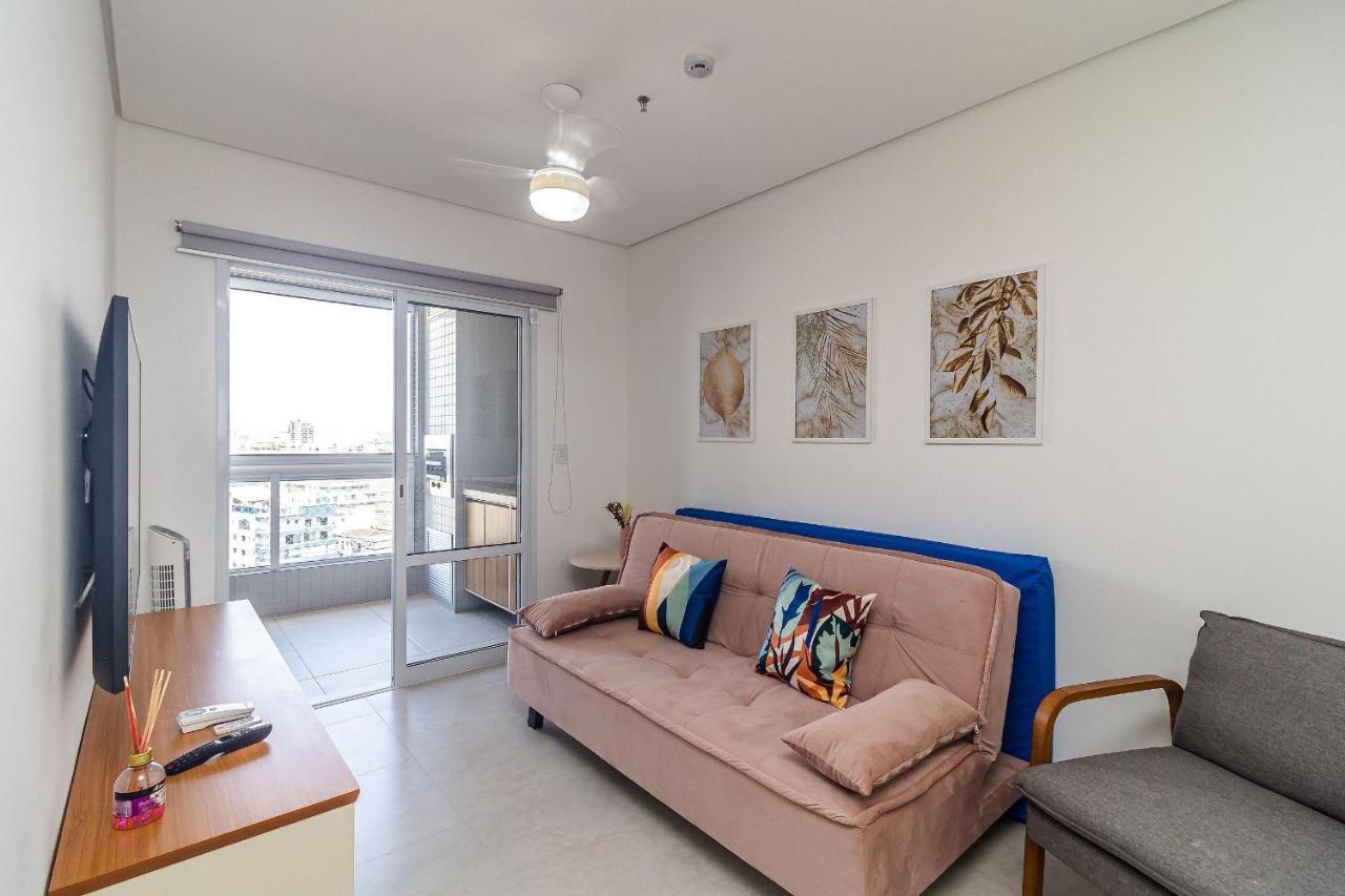 Apto Otima Localizacao A 100M Da Praia, Piscina, Ar Condicionado, Garagem E Portaria 24H Praia Grande  Eksteriør billede